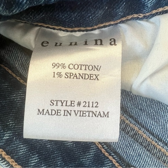 eunina cut off jean shorts, Eve High Rise Cut Off Shortie, Medium - Picture 3 of 9